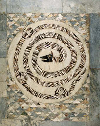 Snake Mosaic at Church of Sant Adriano