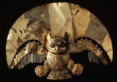 Mochica Metalwork Figure of an Owl