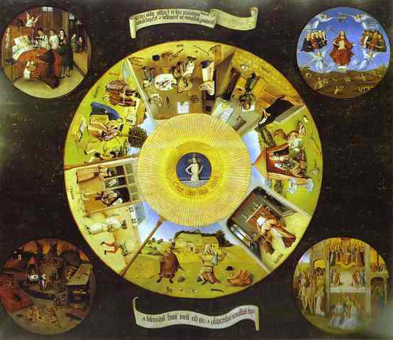 Tabletop of the Seven Deadly Sins and the Four Last Things by Bosch
