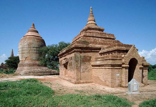 Ancient Buddhist Pagoda and Stupa, Pagan, Burma