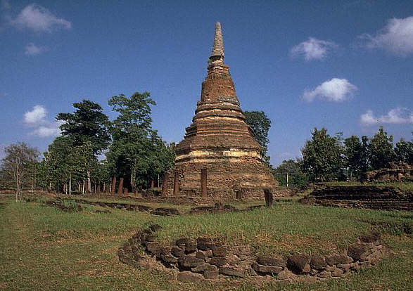 Ruins of a chedi at Wat Phra Si Iriyaboth, Thailand