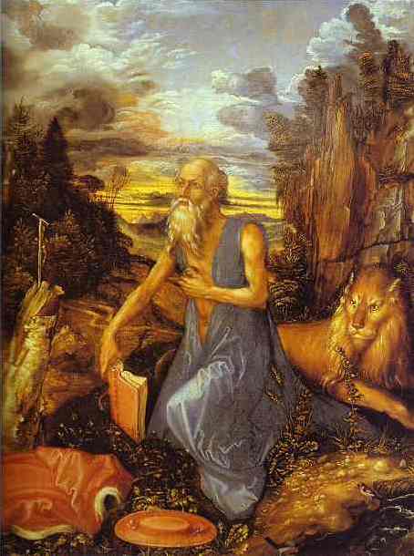 Albrecht Durer, St. Jerome in the Wilderness. 1495