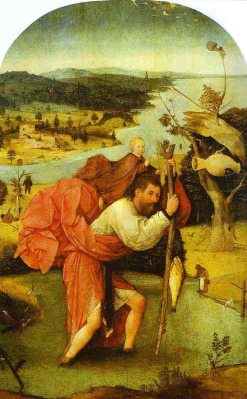 St. Christopher Carrying the Christ Child by Bosch