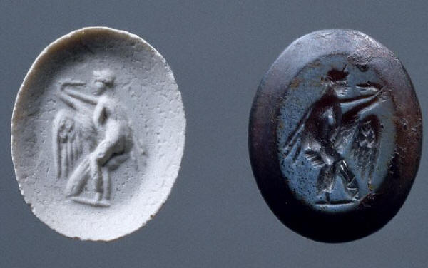 Roman Signet Jewel and Imprint ca.1st century A.D.