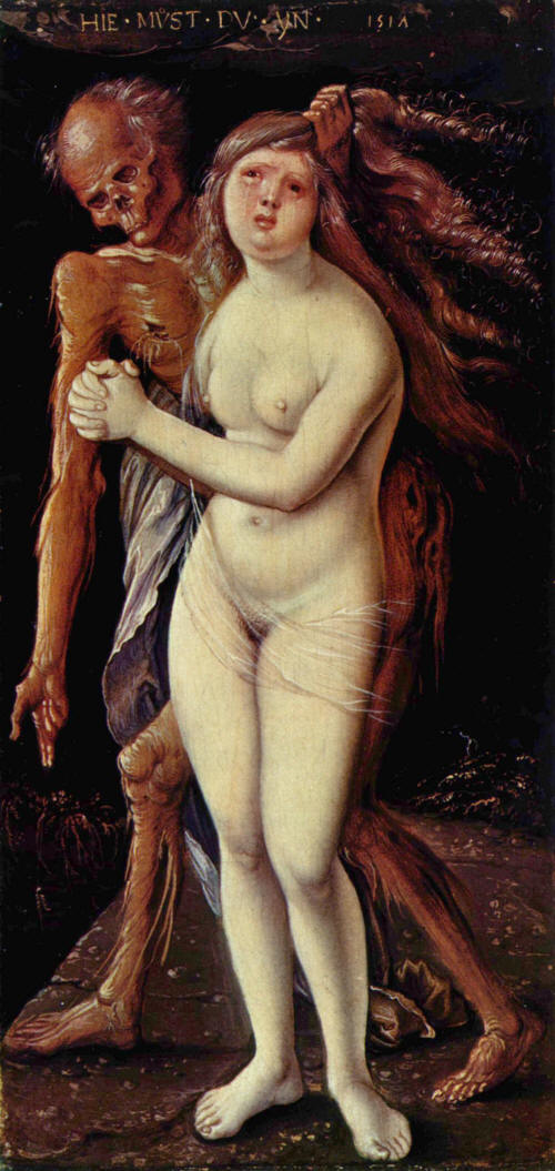 Death and the maiden by Hans Baldung Grien, 1517