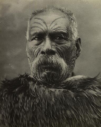 Maori Chief in Feather Cloak 1929