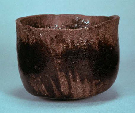 Japanese Black Raku Ware Tea Bowl Named Amagumo ca. 17th c