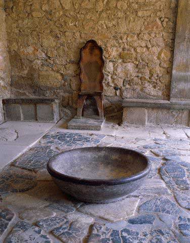 Palace of Knossos, Religious Rites Throne Room. Crete, Greece