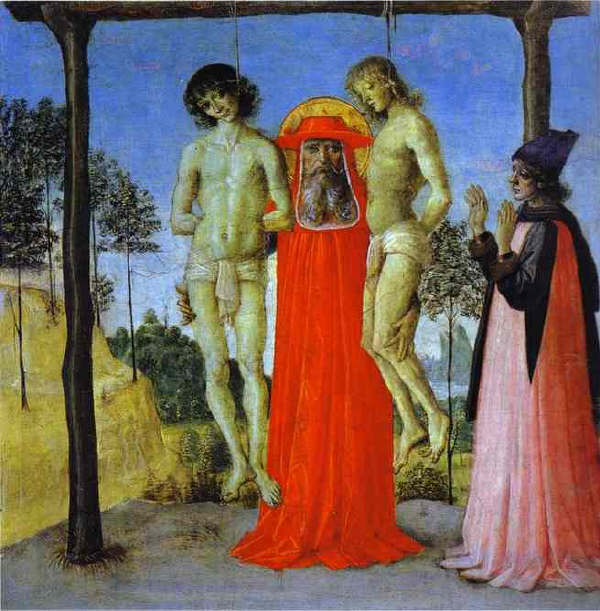 Pietro Perugino, St. Jerome Supporting Two Men on the Gallows