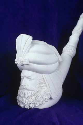 Carved Bowl of a Turkish Meerschaum Pipe