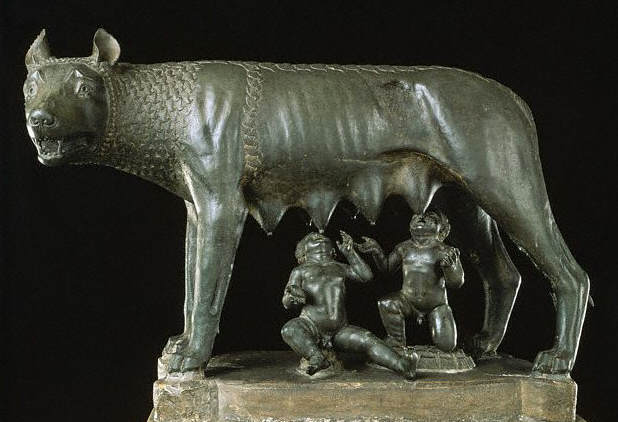 Romulus and Remus as Infants from She-Wolf  ca. 500-480 B.C.