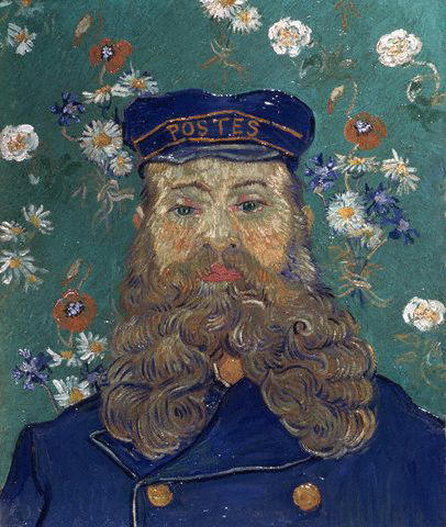 Head of the Postman Joseph Roulin by Vincent van Gogh 1889