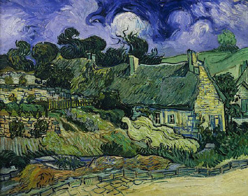 House with Straw Ceiling, Cordeville by Vincent van Gogh 1890