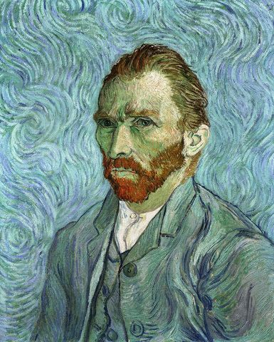 Self-Portrait  by Vincent van Gogh 1889