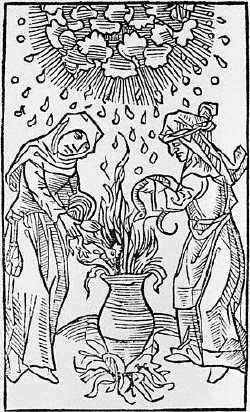 Witches Standing At Cauldron са. 1500