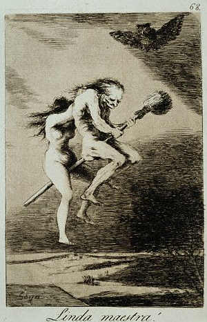 Los Caprichos No. 68: A Fine Teacher! by Francisco Jose de Goya y Lucientes
