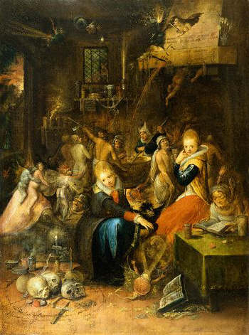 An Incantation Scene by Frans Francken the Younger