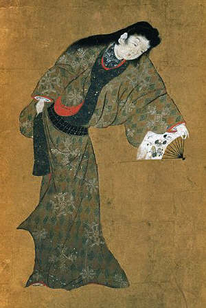 17th-Century Ukiyo-e Painting of a Dancer