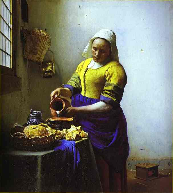 Jan Vermeer. The Milkmaid. c.1658-1660