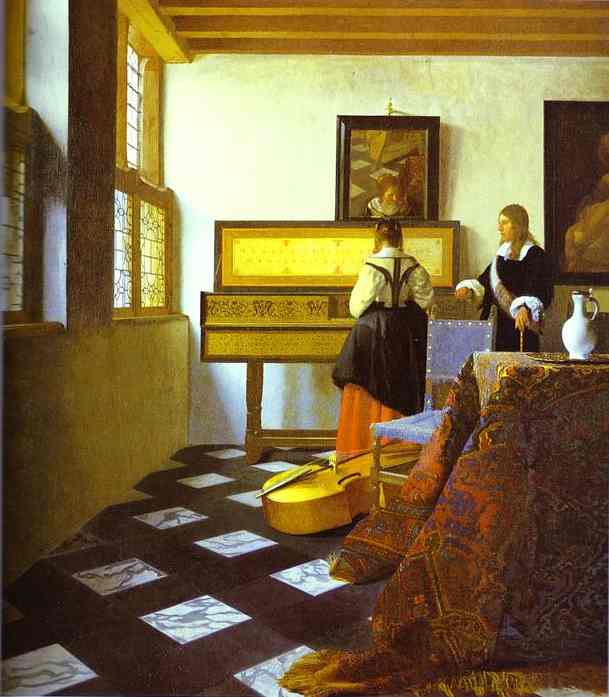 Jan Vermeer. The Music Lesson. c.1662-1665