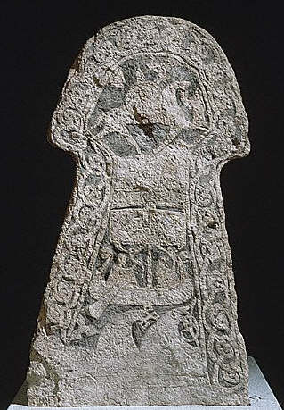 Stele From Lillbjars With a Ship Full of Viking Warriors 7th 