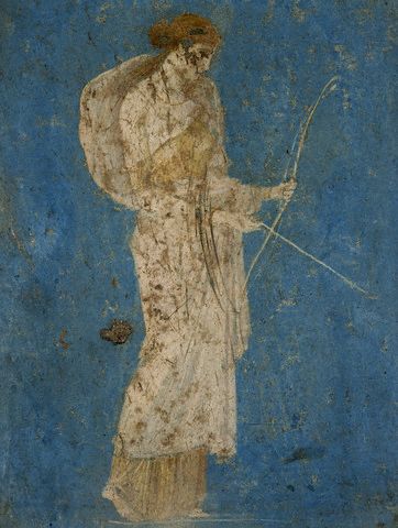 Fresco Painting of Diana From Stabiae