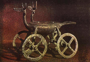 chariot-shaped vessel