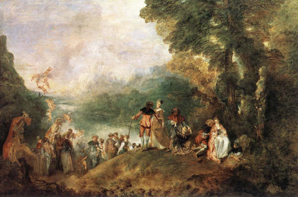 Pilgrimage to Cythera  by Antoine Watteau