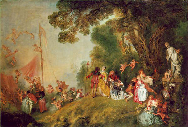 Embarkation for Cythera  by Antoine Watteau