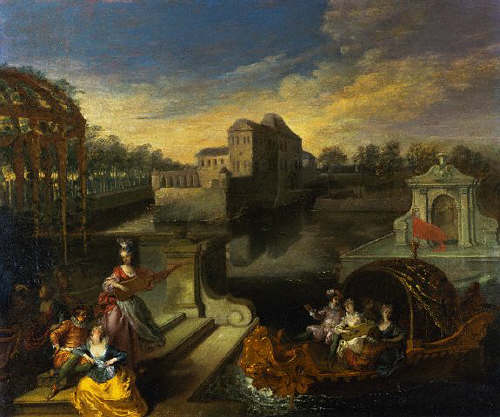 A Fete Champetre in a Water Garden by Antoine Watteau 1710