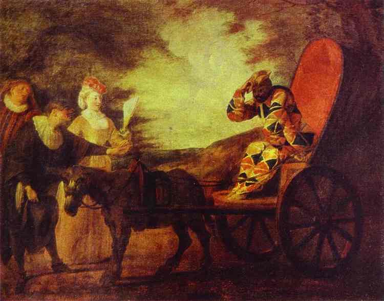 Arlecchino Emperor in the Moon by Antoine Watteau