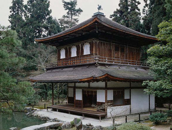 Temple of Ginkaku-Ji, the Silver Pavilion, Kyoto, Japan