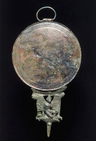 Roman Mirror with Winged Man