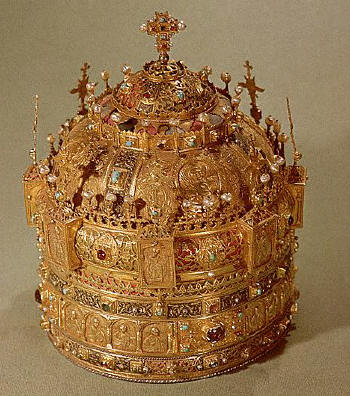 A gold Archbishop's Crown