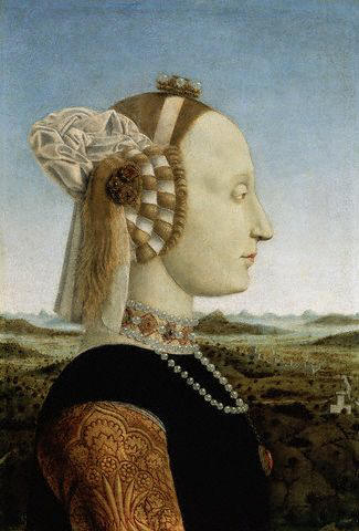 Portrait of Battista Sforza by Piero della Francesca